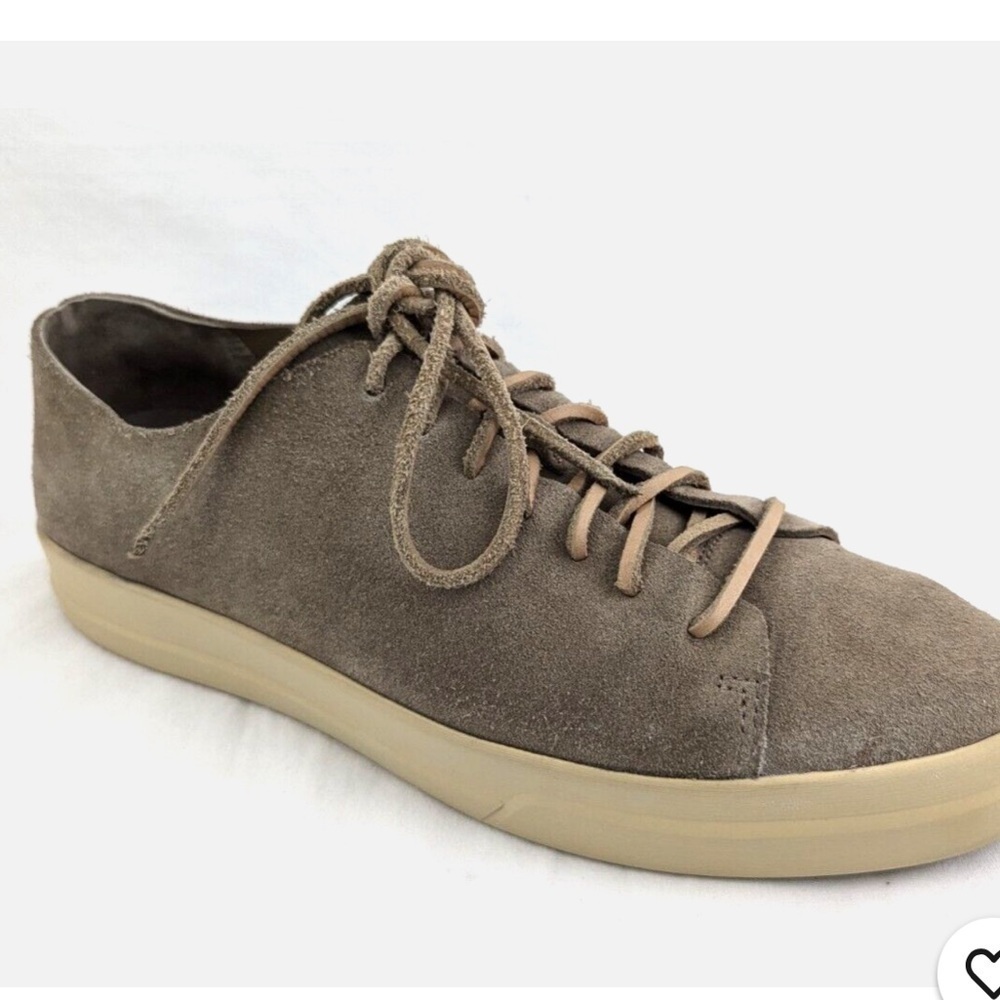 VINCE Men's Copeland Beige Suede LEATHER LACES Sneakers Casual Shoes size 9